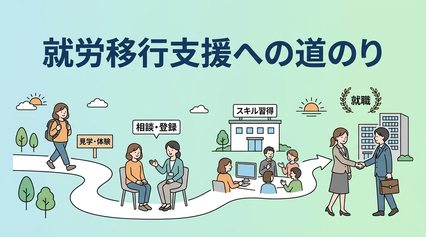 【初めての就労移行支援】見学から体験利用・相談までの流れと失敗しない選び方ガイド