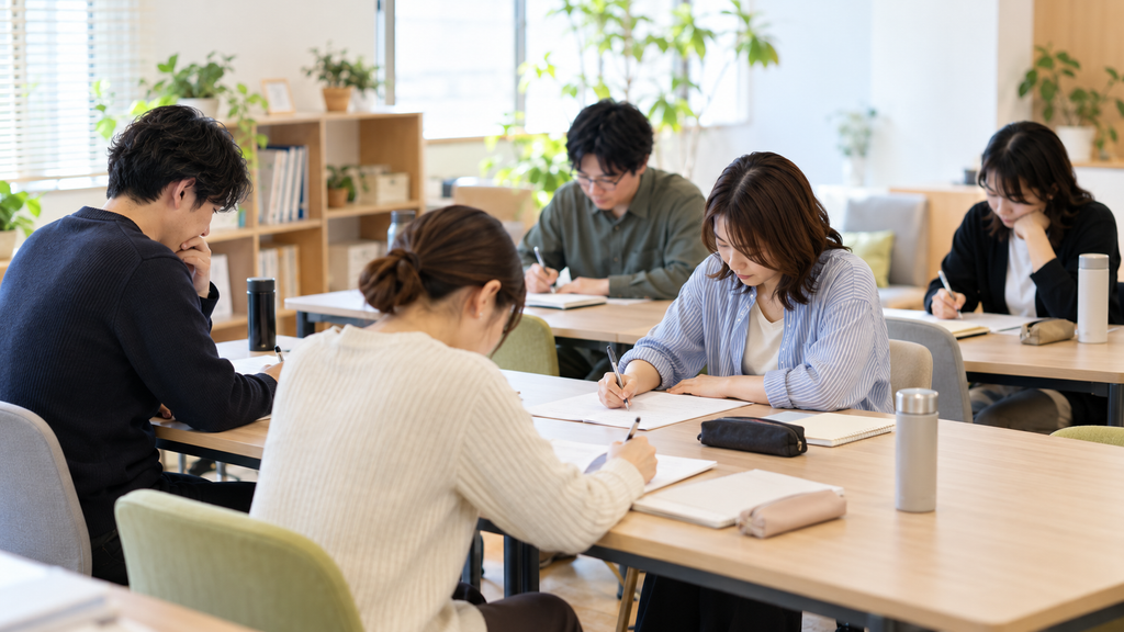 WRAPについて考える・自分を振り返る様子