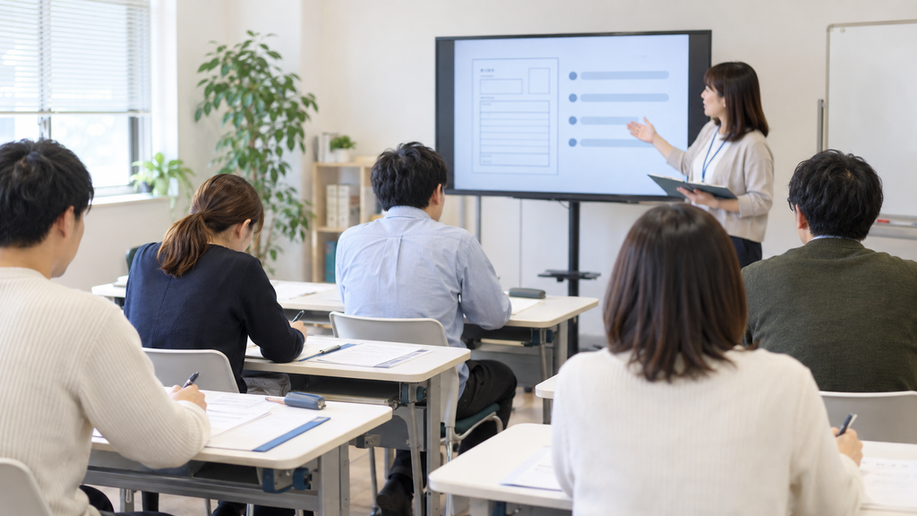 講座を受けている様子